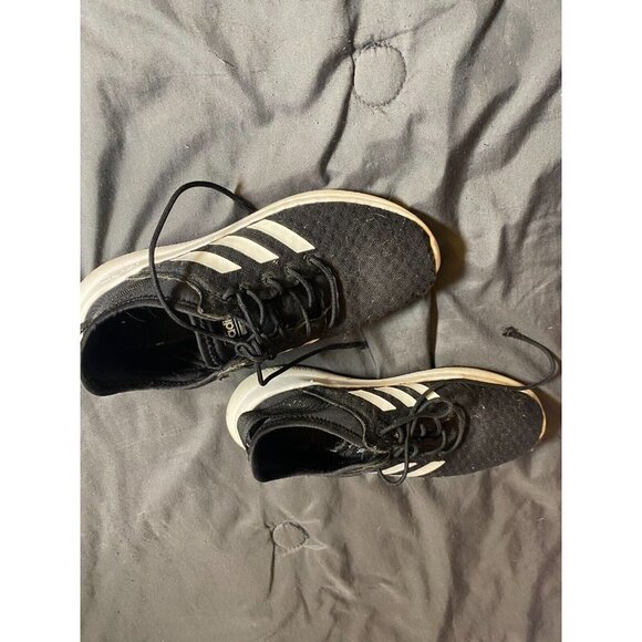 Adidas Womens Cloudfoam QT Racer G54660 Black Running Shoes Sneakers Size 7.5 - Picture 2 of 5